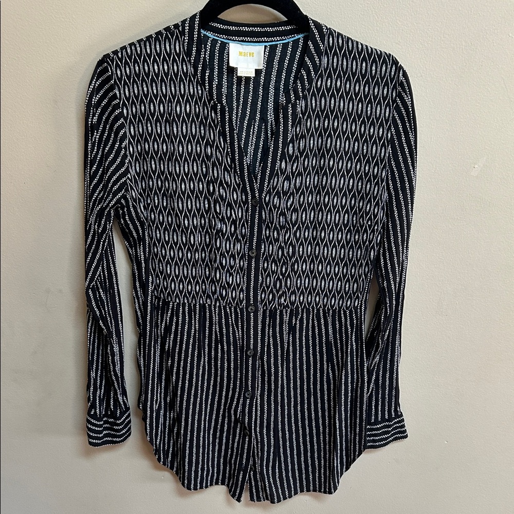 Maeve size 8 button down shirt.